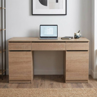 Стіл комп'ютерний Віто 2 Ferrum-decor 750x1400x500 ДСП Дуб Сонома 16 мм (FRD-104833)