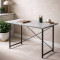 Стіл письмовий Line Лайт Ferrum-decor 750x1200x600 Чорний метал ДСП Бетон 16 мм (FRD-104863)