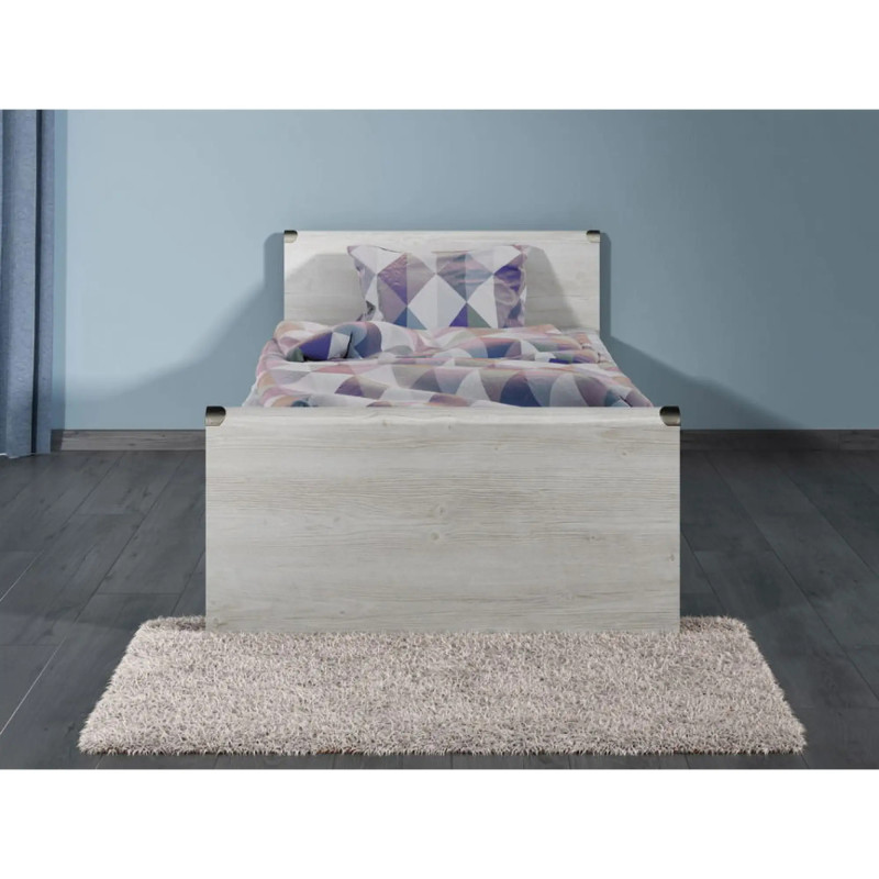 Ліжко односпальне (без основи під матрац) ВМК (БРВ) Індіана JLOZ/90 90x200 см Сосна арізонська (BRW-1541)