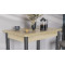 Обеденный стол-трансформер раскладной Берта Ferrum-decor 750x1200x900 Черный металл ДСП Дуб Сонома 16 мм (FRD-105174)