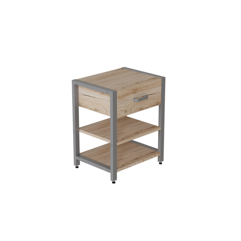 Тумба універсальна Ferrum-decor Вів'єн 1/2 50x41x40 сірий ДСП Дуб Сан-Марино 16мм (FRD-104134)