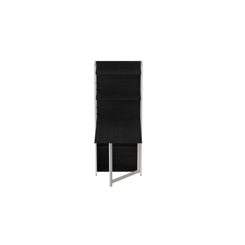 Стіл книжка з етажеркою Практик 2 Ferrum-decor 1555x640x990 Білий метал ДСП Сосна Кембра 16 мм (FRD-104634)