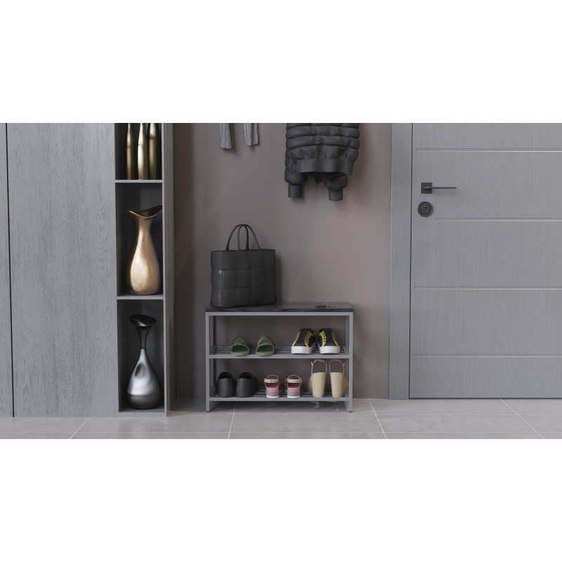Банкетка универсальная Ferrum-decor Слайм 45x63x26 серый ДСП Сосна Кембра 16мм (FRD-104084)