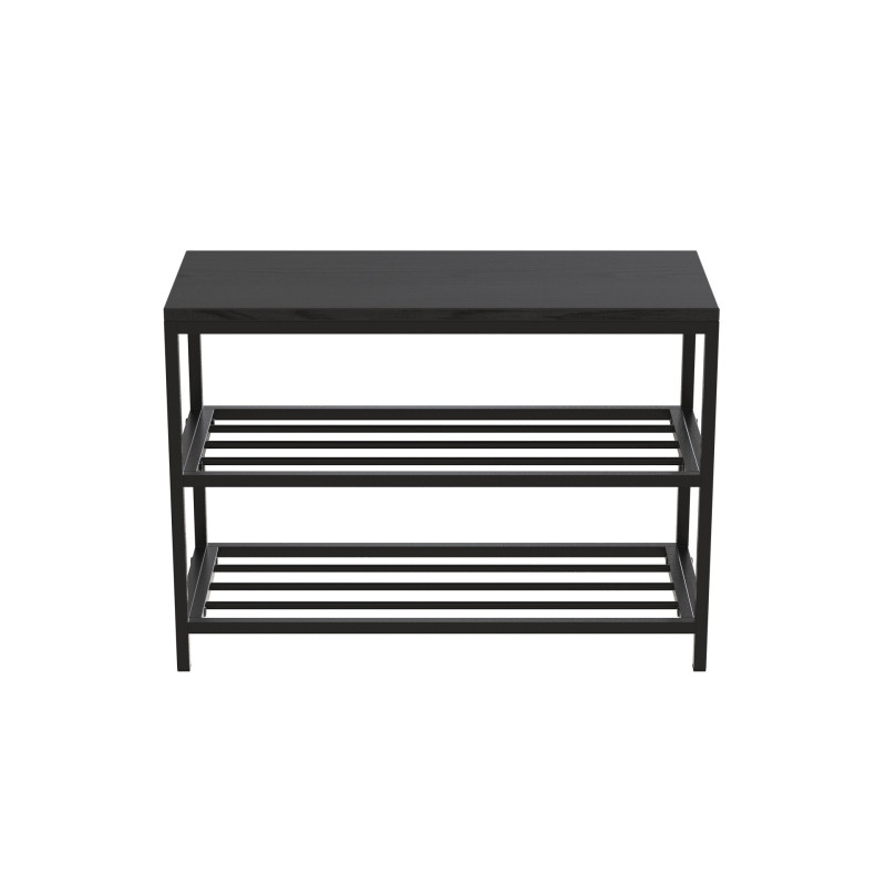 Банкетка универсальная Ferrum-decor Слайм 45x63x26 черный ДСП Сосна Кембра 16мм (FRD-104074)