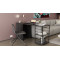 Стол-тумба трансформер Смарт 2/2 Ferrum-decor 750x1450x600 Черный металл ДСП Сосна Кембра 16 мм (FRD-105104)