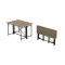 Стол-книжка трансформер Орион 3 Ferrum-decor 750x1150x880 Черный металл ДСП Дуб Сонома 16 мм (FRD-105084)