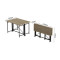 Стол-книжка трансформер Орион 3 Ferrum-decor 750x1150x880 Черный металл ДСП Дуб Сонома 16 мм (FRD-105084)