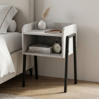 Тумба модульна Ferrum-decor Джузі 540x450x320 метал Чорний ДСП Бетон 16 мм (FRD-102974)