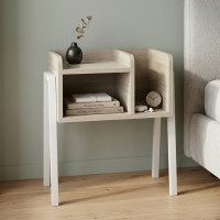 Тумба модульна Ferrum-decor Амелі 540x450x320 метал Білий ДСП Сонома 16 мм (FRD-103014)