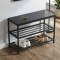 Банкетка универсальная Ferrum-decor Слайм 45x63x26 черный ДСП Сосна Кембра 16мм (FRD-104074)