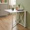 Стол-книжка трансформер Орион 1 Ferrum-decor 750x810x730 Белый металл ДСП Белое 16 мм (FRD-104604)