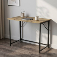 Стіл розкладний Моріс Ferrum-decor 750x1000x600 Чорний метал ДСП Дуб Артизан 16 мм (FRD-104674)