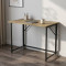 Стіл розкладний Моріс Ferrum-decor 750x1000x600 Чорний метал ДСП Дуб Артизан 16 мм (FRD-104674)