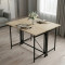 Стол-книжка трансформер Орион 3 Ferrum-decor 750x1150x880 Черный металл ДСП Дуб Сонома 16 мм (FRD-105084)