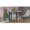 Стол трансформер книжка Вуди Ferrum-decor 75x130x90 Черный металл ДСП Бетон 16 мм (FRD-106743)