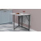 Стол трансформер книжка Вуди Ferrum-decor 75x130x90 Черный металл ДСП Бетон 16 мм (FRD-106743)