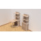 Стіл книжка з етажеркою Практик 2 Ferrum-decor 1555x640x990 Білий метал ДСП Дуб Сонома 16мм (FRD-104635)