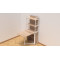 Стіл книжка з етажеркою Практик 2 Ferrum-decor 1555x640x990 Білий метал ДСП Дуб Сонома 16мм (FRD-104635)