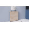 Стол-книжка трансформер Орион 1 Ferrum-decor 750x810x730 Белый металл ДСП Дуб Сан-Марино 16 мм (FRD-104605)