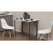Стіл розкладний Моріс Ferrum-decor 750x1000x600 Чорний метал ДСП Бетон 16 мм (FRD-104675)