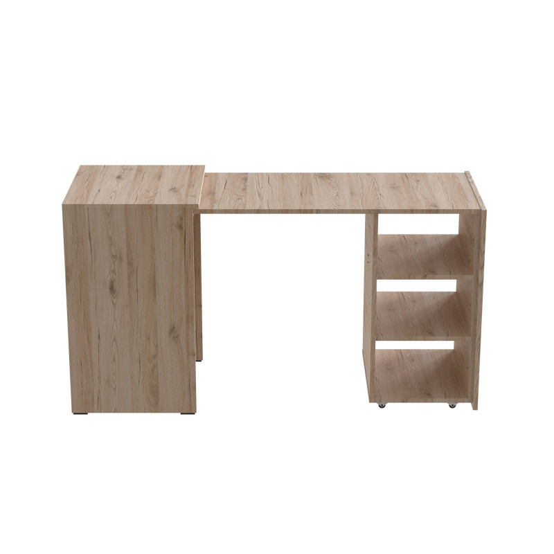Стіл-тумба трансформер Смарт 1/2 Ferrum-decor 750x1450x600 ДСП Дуб Сан-Марино 16 мм (FRD-105075)