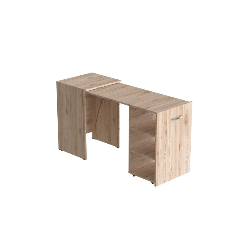 Стіл-тумба трансформер Смарт 1/2 Ferrum-decor 750x1450x600 ДСП Дуб Сан-Марино 16 мм (FRD-105075)