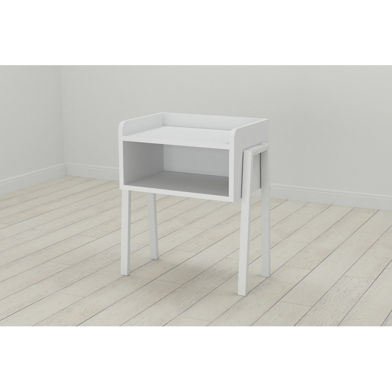 Тумба модульна Ferrum-decor Джузі 540x450x320 метал Білий ДСП Біле 16 мм (FRD-102975)