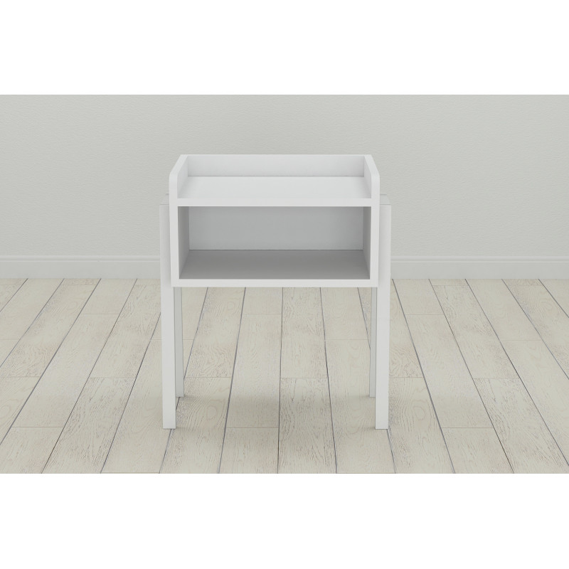 Тумба модульна Ferrum-decor Джузі 540x450x320 метал Білий ДСП Біле 16 мм (FRD-102975)