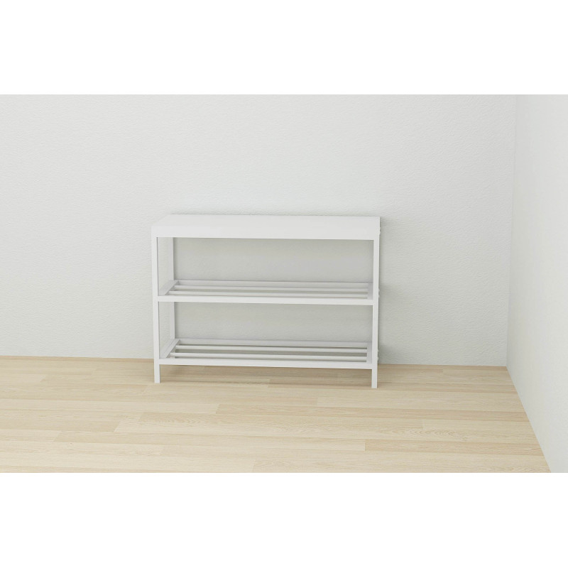 Банкетка універсальна Ferrum-decor Слайм 45x63x26 білий ДСП Біле 16мм (FRD-104075)