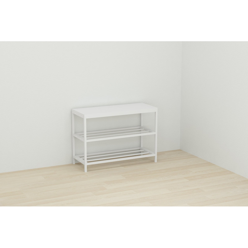 Банкетка універсальна Ferrum-decor Слайм 45x63x26 білий ДСП Біле 16мм (FRD-104075)