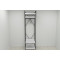 Шкаф Гардероб Уни секция 2 серии Конект Ferrum-decor 220x60x50см Черный металл ДСП Белый 32 мм (FRD-104535)