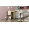 Стол-тумба трансформер Смарт 2/2 Ferrum-decor 750x1450x600 Черный металл ДСП Дуб Сонома 16 мм (FRD-105105)