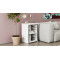 Стол-тумба трансформер Смарт 2/1 Ferrum-decor 750x1450x500 Черный металл ДСП Белое 16 мм (FRD-105095)