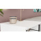Стол-тумба трансформер Смарт 2/1 Ferrum-decor 750x1450x500 Черный металл ДСП Белое 16 мм (FRD-105095)