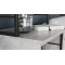 Стол-тумба трансформер Смарт 3/1 с этажеркой Ferrum-decor 1430x1450x500 Черный металл ДСП Бетон 16 мм (FRD-105115)