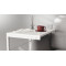 Столик приставний Террі Ferrum-decor 650x440x330 Білий метал ДСП Біле 16 мм (FRD-104655)