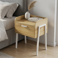 Тумба модульная Ferrum-decor Бетти 540x450x320 металл Белый ДСП Дуб Дуб Артизан 16 мм (FRD-102995)