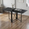 Стол-книжка трансформер Орион 2 Ferrum-decor 750x1520x730 Черный металл ДСП Сосна Кембра 16 мм (FRD-104585)