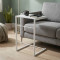 Столик приставний Террі Ferrum-decor 650x440x330 Білий метал ДСП Біле 16 мм (FRD-104655)