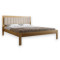 Односпальне дерев'яне ліжко Mebigrand Пекін П1 Горіх світлий/Аляска 23 (Бежевий) 90х190 см (MBG-17730)