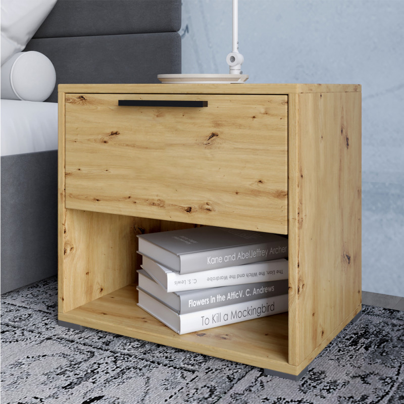 Гарнитур в спальню LION Краш Дуб Артизан из 6 элементов (LION-044201)