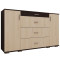 Комод 2Д4Ш Сокме Марк 150x91,2x37 Дуб родос/Венге магія (SKM-081291)