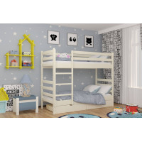 Двоярусне дитяче ліжко Mebigrand Соня Айворі (S0505Y30R) 90х190 см з ящиками (MBG-2431)