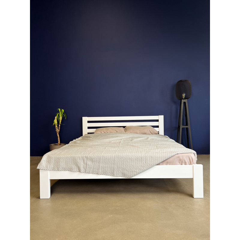 Двоспальне ліжко Mebigrand Колумбія 140х190 см Білий (MBG-2707)