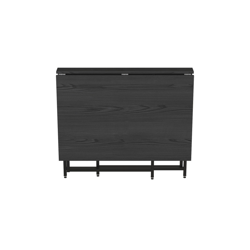 Стол трансформер книжка Вуди Ferrum-decor 75x130x90 Черный металл ДСП Сосна Кембра 16 мм (FRD-106744)
