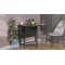 Стол трансформер книжка Вуди Ferrum-decor 75x130x90 Черный металл ДСП Сосна Кембра 16 мм (FRD-106744)