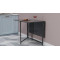 Стол трансформер книжка Вуди Ferrum-decor 75x130x90 Черный металл ДСП Сосна Кембра 16 мм (FRD-106744)