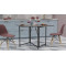 Стол трансформер книжка Вуди Ferrum-decor 75x130x90 Черный металл ДСП Сосна Кембра 16 мм (FRD-106744)
