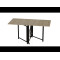 Стол-книга трансформер Орион 2 Ferrum-decor 750x1520x730 Черный металл ДСП Дуб Сонома 16 мм (FRD-104586)