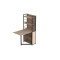 Стол книжка с этажеркой Практик 2 Ferrum-decor 1555x640x990 Черный металл ДСП Дуб Сан-Марино 16 мм (FRD-104626)